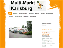 Tablet Screenshot of multi-markt-karlsburg.de
